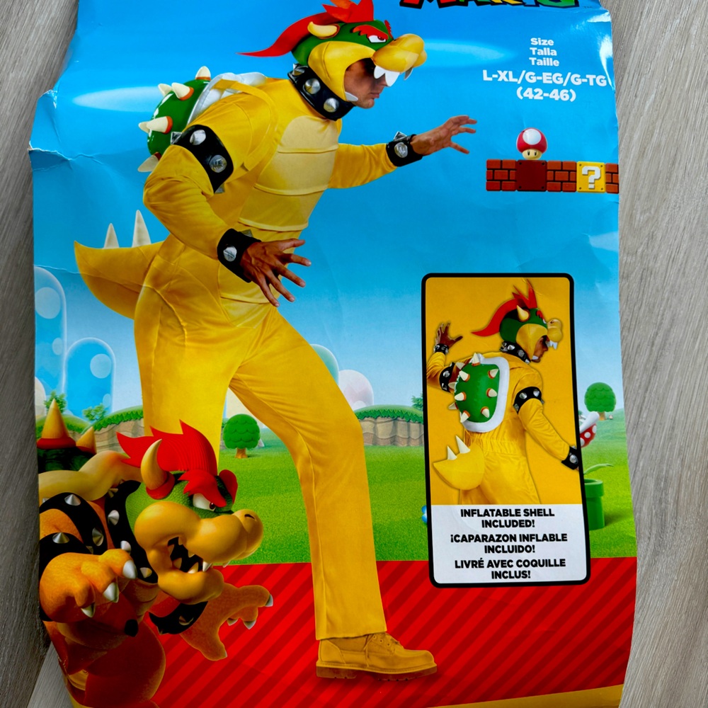 Adult Bowser Mario Brothers Costume